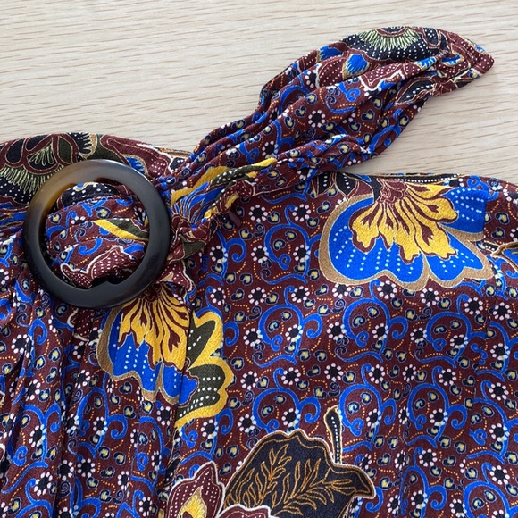 Sezanne flowy midi skirt EU 40 floral bohemian pattern - Picture 7 of 8